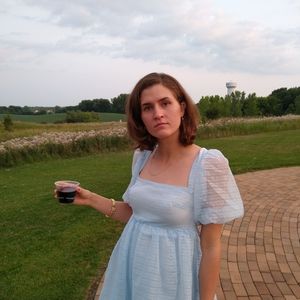 Light Blue Babydoll BHLDN dress